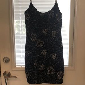 Black and Silver Cocktail Dress